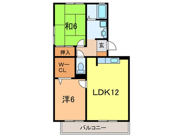 ウエストハイツの物件間取画像